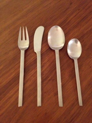 Dansk Ingot Flatware Jhq Quistgaard 29 Pcs Japan Towle Eames Era photo