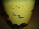 Chinese Or Japanese Yellow Pottery Vase - Marked - Man Overlooking Ocean - Rare Vases photo 9