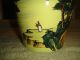 Chinese Or Japanese Yellow Pottery Vase - Marked - Man Overlooking Ocean - Rare Vases photo 6