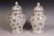 Fine Rare A Pair Chinese Famille Rose Porcelain Gilding Butterfly Pot Pots photo 5
