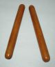 Vintage Antique American Wooden Wood Lignum Vitae Rhythm Sticks,  1920s Other photo 2