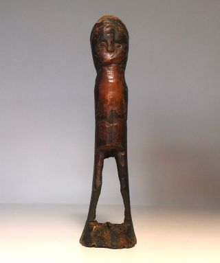 Cow Bone Statuette - Hand Carved Tribal Statue From Timor Island photo