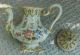 Antique Italy Teapot Unique Scallop & Floral Design Huge Teapots & Tea Sets photo 5