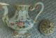 Antique Italy Teapot Unique Scallop & Floral Design Huge Teapots & Tea Sets photo 6