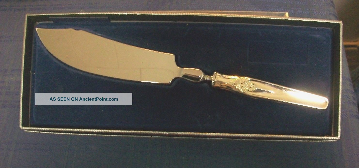 830 S Silver Elisabeth Serving Knife Mint In Box Silver Alloys (.800-.899) photo