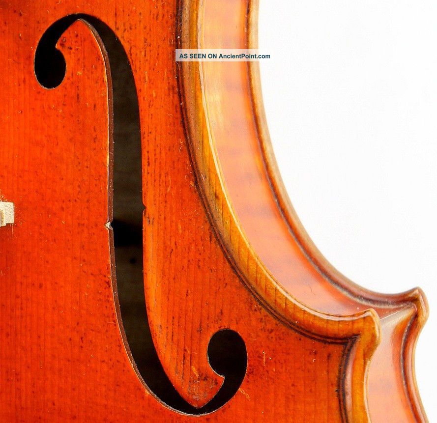 Exceptional Antique Czech Violin - Mathias Heinicke Geigenbaur Bohemia C.  S.  R.  1935 String photo