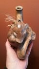 Antique Ecuador Cultura Ceramic Chorrera Fox Whistle Blower Figure Latin American photo 5