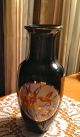 Antique 1931 - 1938 Black 9 ' Vase Chokin Fine China Porcelain Japan Humming Bird Art Deco photo 2
