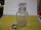 Antique Vinegar Glass Jug Gallon With Wired Wood Handle Jugs photo 1