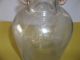 Antique Vinegar Glass Jug Gallon With Wired Wood Handle Jugs photo 2