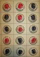 Us Presidents Silhouettes 1950 ' S Eisenhower Vtg Button Card Usa Political Buttons photo 2