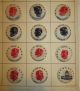 Us Presidents Silhouettes 1950 ' S Eisenhower Vtg Button Card Usa Political Buttons photo 5