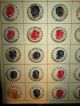 Us Presidents Silhouettes 1950 ' S Eisenhower Vtg Button Card Usa Political Buttons photo 6