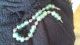 African Trade Beads Necklace. .  Large Sea Green Glass. .  Statement Piece Jewelry photo 3