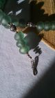 African Trade Beads Necklace. .  Large Sea Green Glass. .  Statement Piece Jewelry photo 5
