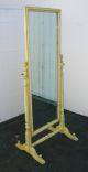 Vintage French Country Cottage Cheval Mirror Off White Mid Century Modern Mirrors photo 4