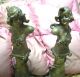 Art Nouveau Pewter Busts Cleopatre And Salambo Metalware photo 1