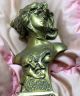 Art Nouveau Pewter Busts Cleopatre And Salambo Metalware photo 3