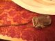 Antique Leather Fly Swatter W/ Twisted Wire Handle - Collectible Primitive Primitives photo 1