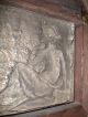 19th C.  Quality Art Nouveau Pewter Plaques Secured To Wood Frames Dawn & Dusk Metalware photo 9