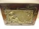19th C.  Quality Art Nouveau Pewter Plaques Secured To Wood Frames Dawn & Dusk Metalware photo 10