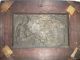 19th C.  Quality Art Nouveau Pewter Plaques Secured To Wood Frames Dawn & Dusk Metalware photo 6