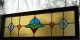 Large Transom Traditional Stained Glass Window Panel _ Medieval Flower 1940-Now photo 4
