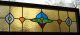 Large Transom Traditional Stained Glass Window Panel _ Medieval Flower 1940-Now photo 6