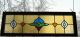Large Transom Traditional Stained Glass Window Panel _ Medieval Flower 1940-Now photo 8