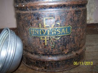 Antique Gallon Jug - (landers,  Frary & Clark) Porcelain - Lined Thermos Soup Crock photo