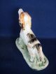 Pioneer Dog Porcelain Figurine W/ Pheasant,  Hand Painted,  Japan Figurines photo 5