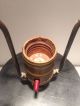 Antique Vtg Signed American Arts & Crafts Copper Repousse Sheaf Wheat Table Lamp Metalware photo 11