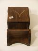 Vintage Wood Wall Caddy Pocket Box Container Dispenser Ozark Native Craft Shop Other photo 4