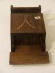 Vintage Wood Wall Caddy Pocket Box Container Dispenser Ozark Native Craft Shop Other photo 5