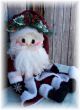 Primitive Folk Art Olde Christmas Snowman Santa Claus Doll & Sack 27 Inches Primitives photo 1