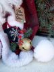 Primitive Folk Art Olde Christmas Snowman Santa Claus Doll & Sack 27 Inches Primitives photo 2
