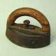 Mrs Potts Sad Iron Sadiron Wood Removable Handle All Iron Antique Other photo 7