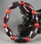 China Agate Chinese Red Jade Beads Chain Bracelet Bracelets photo 2