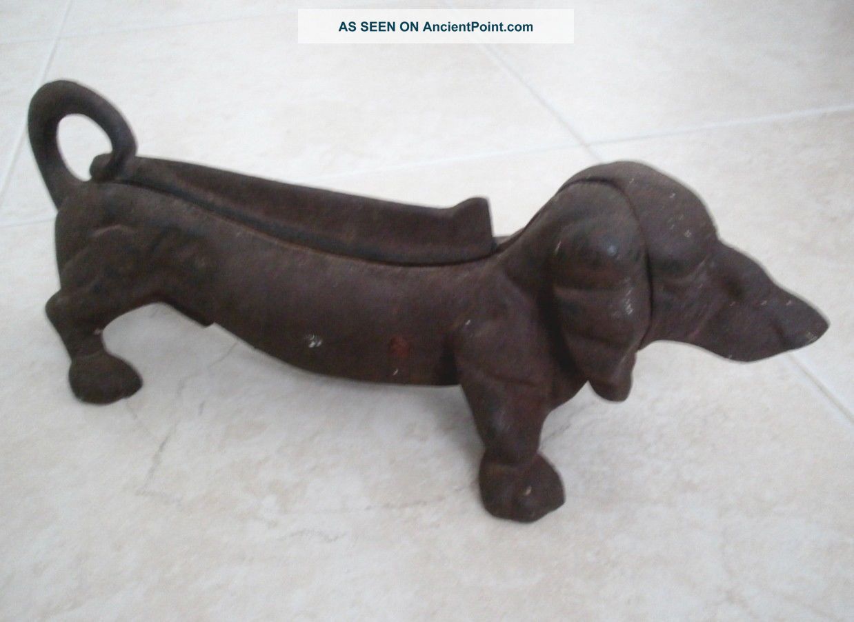 Antique 1900 ' S Cast Iron Dachshund Boot Scraper  See Photos Primitives photo