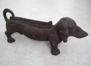 Antique 1900 ' S Cast Iron Dachshund Boot Scraper  See Photos photo