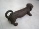 Antique 1900 ' S Cast Iron Dachshund Boot Scraper  See Photos Primitives photo 3