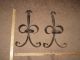 2 Vtg Antique Gothic Medieval Wrought Cast Iron Candle Wall Holder Sconces Pair Chandeliers, Fixtures, Sconces photo 2