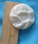 Huge White Translucent Early Plastic Textured 1940 ' S Button - Self Shank 1.  5 
