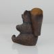 Rare Antique Black Forest Brienz Carved Wooden Bear With Pin Cushion 1880 Carved Figures photo 5