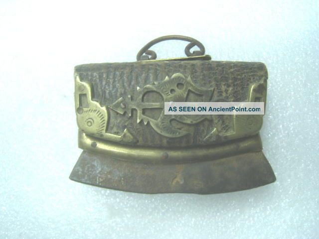 Rare Old Copper And Leather Fire Tools Snuff Bottles photo