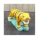 Handmade Shiwan Figure Tiger Ceramic Statue 4 