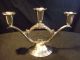 Wm Rogers & Son Silverplate Candelabra,  Set Of Two,  Spring Flowers,  2016 Candlesticks & Candelabra photo 1
