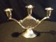 Wm Rogers & Son Silverplate Candelabra,  Set Of Two,  Spring Flowers,  2016 Candlesticks & Candelabra photo 4