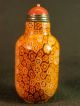 Chinese Yellow White Peking Glass Snuff Bottle Snuff Bottles photo 1