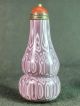 Chinese White Flower Pattern Purple Peking Glass Snuff Bottle Snuff Bottles photo 3